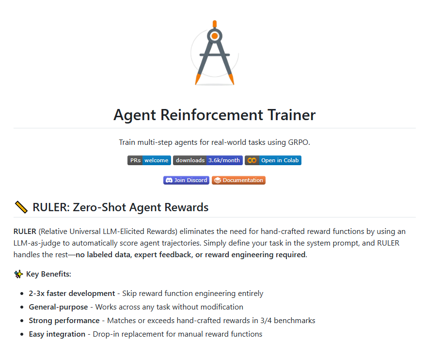 ART框架发布！Python一键训练AI Agent 实现邮件搜索到游戏操控插图1