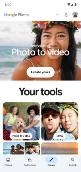 Google PhotosAI新功能照片秒变动漫一键生成视频