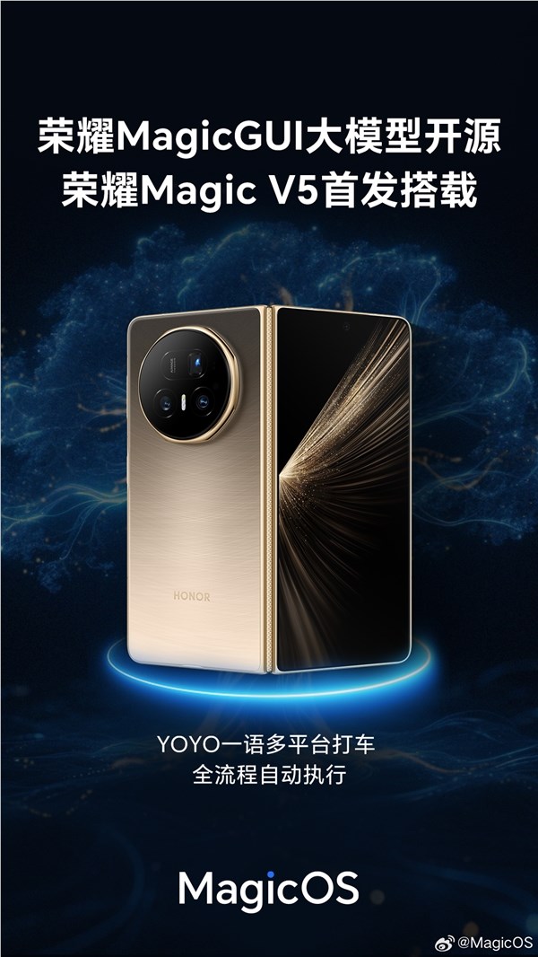 荣耀MagicGUI大模型开源：Magic V5首发实现跨应用设备自动化插图1