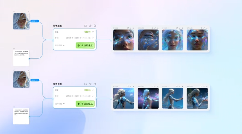 可灵AI发布灵动画布创意工作台 多图参考功能迎来重大升级插图2