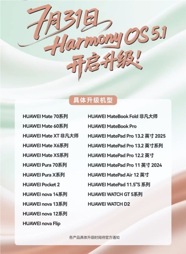 华为Mate 60系列提前获HarmonyOS 5.1升级 多项新功能体验升级插图2