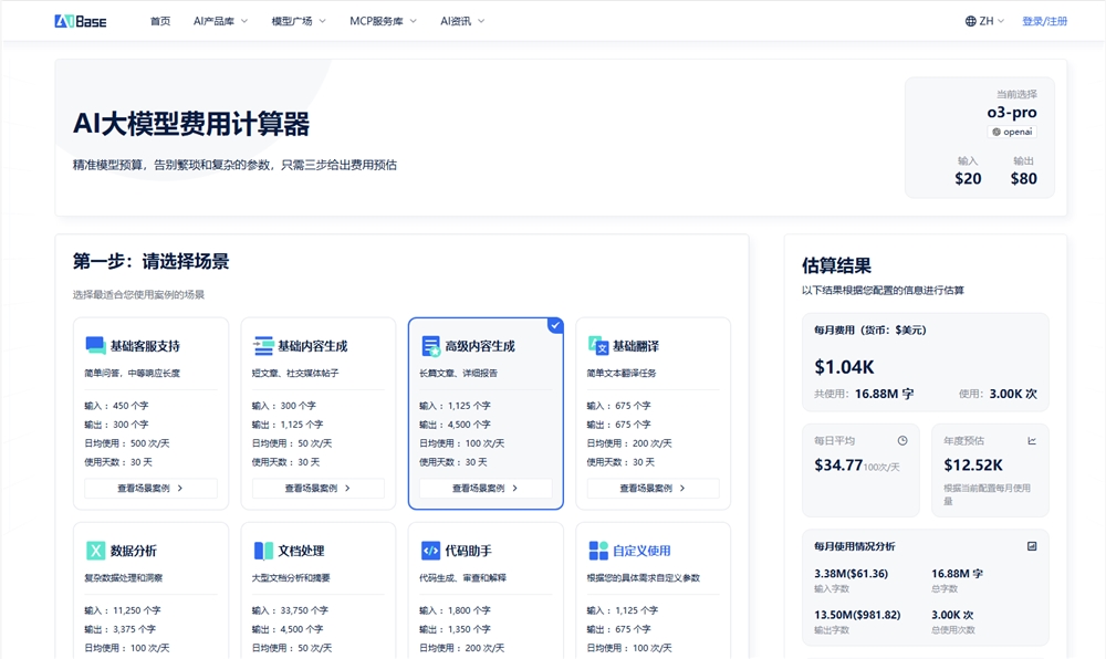 AI模型费用计算器精准预算告别复杂参数困扰插图