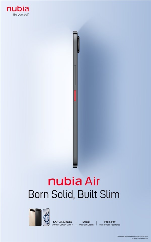 努比亚Air渲染曝光 5.9mm超薄对标iPhone 17 Air插图