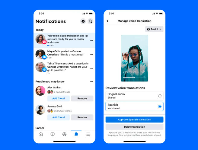 Meta全球推出AI语音翻译功能助力Facebook和Instagram创作者实现多语言内容传播插图2