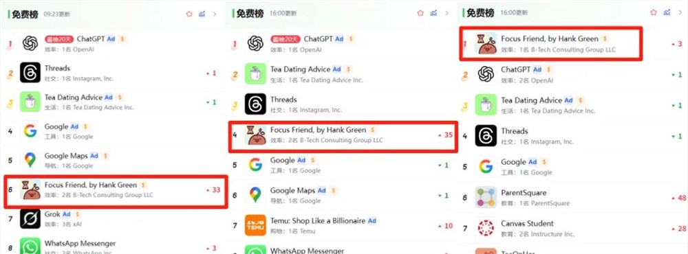 Hank Green专注App Focus Friend首月登顶美国iOS榜插图