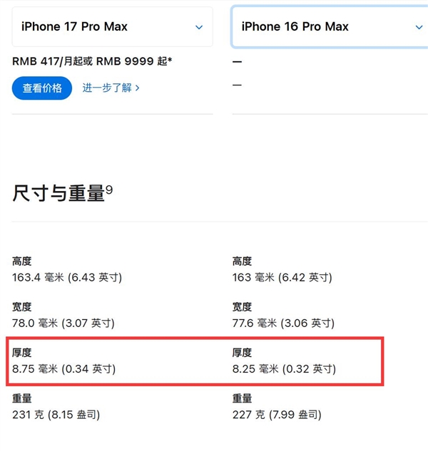 iPhone 17 Pro Max增厚至8.75mm续航提升明显 国产手机或难复制插图3 iPhone 17 Pro Max增厚至8.75mm续航提升明显 国产手机或难复制插图3