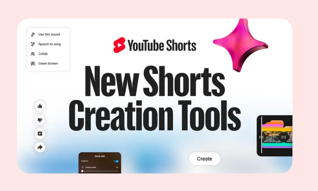 YouTube推出AI创作工具 简化 Shorts视频制作流程插图