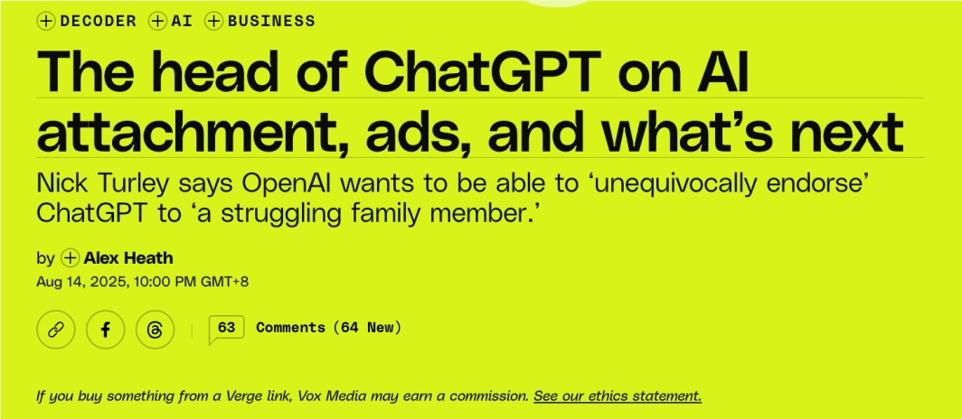 OpenAI复活GPT-4o回应用户情感依赖 用户期待个性化体验插图1