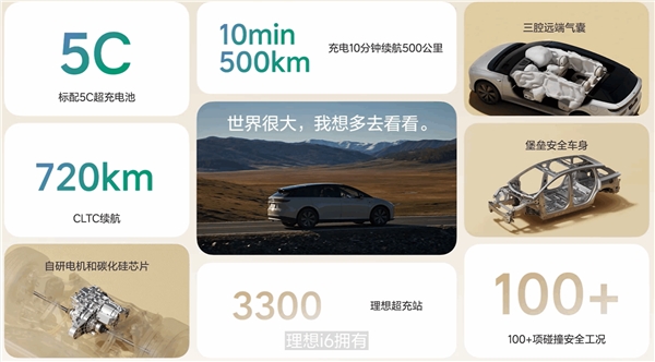 理想i6搭载5C磷酸铁锂电池 10分钟充500km续航超700km插图3 理想i6搭载5C磷酸铁锂电池 10分钟充500km续航超700km插图3