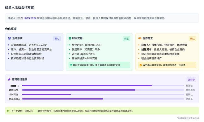 飞书AI会议纪要进化:一键生成可视化图表与待办事项插图 飞书AI会议纪要进化:一键生成可视化图表与待办事项插图