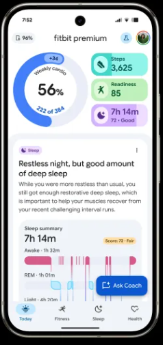 Fitbit Gemini健康教练明日上线:AI私人健身睡眠顾问来了插图1 Fitbit Gemini健康教练明日上线:AI私人健身睡眠顾问来了插图1