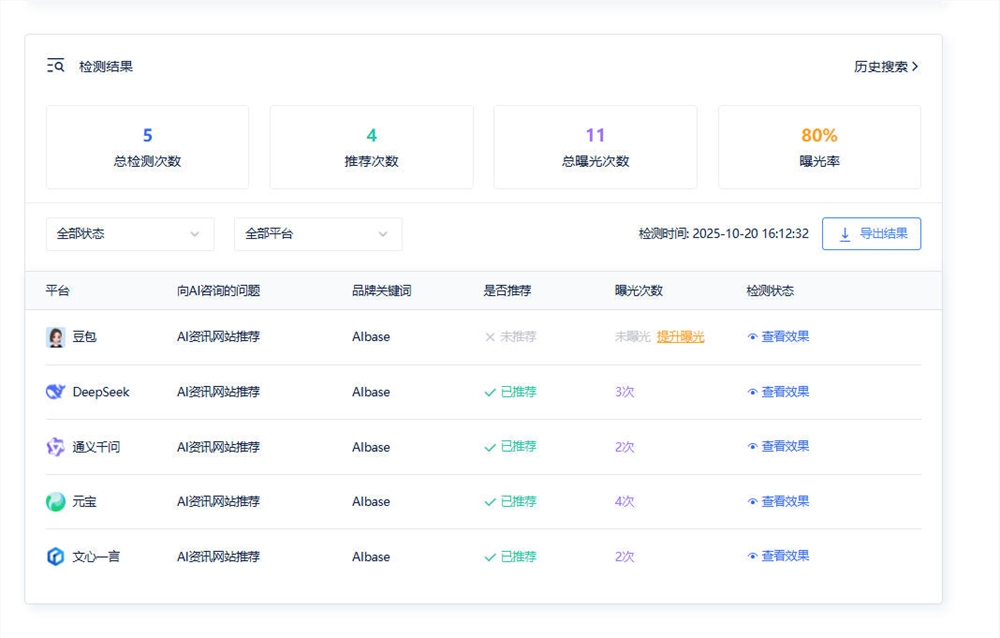 ​如何使用 AIBase 平台 GEO 排名查询工具