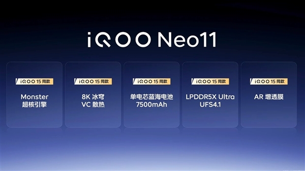 iQOO Neo11 2K屏7500mAh唯一旗舰 2599元起售性能拉满插图2 iQOO Neo11 2K屏7500mAh唯一旗舰 2599元起售性能拉满插图2