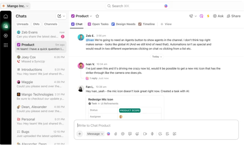 ClickUp 4.0重磅升级：双AI智能体赋能全能办公平台，能否取代Notion Slack Teams插图1