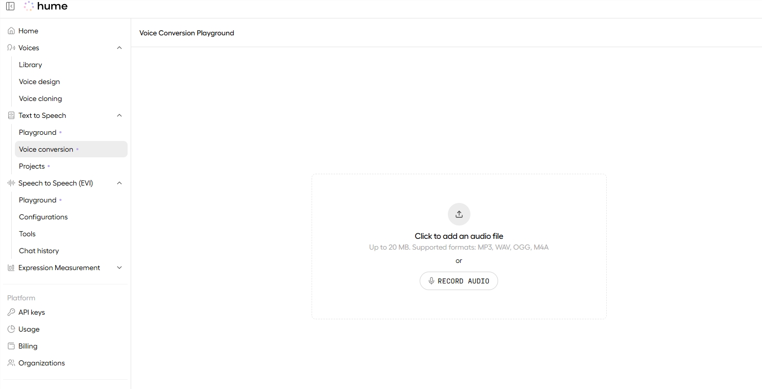 Hume AI语音转换功能上线 单次录音完美复刻声音灵魂插图1 Hume AI语音转换功能上线 单次录音完美复刻声音灵魂插图1