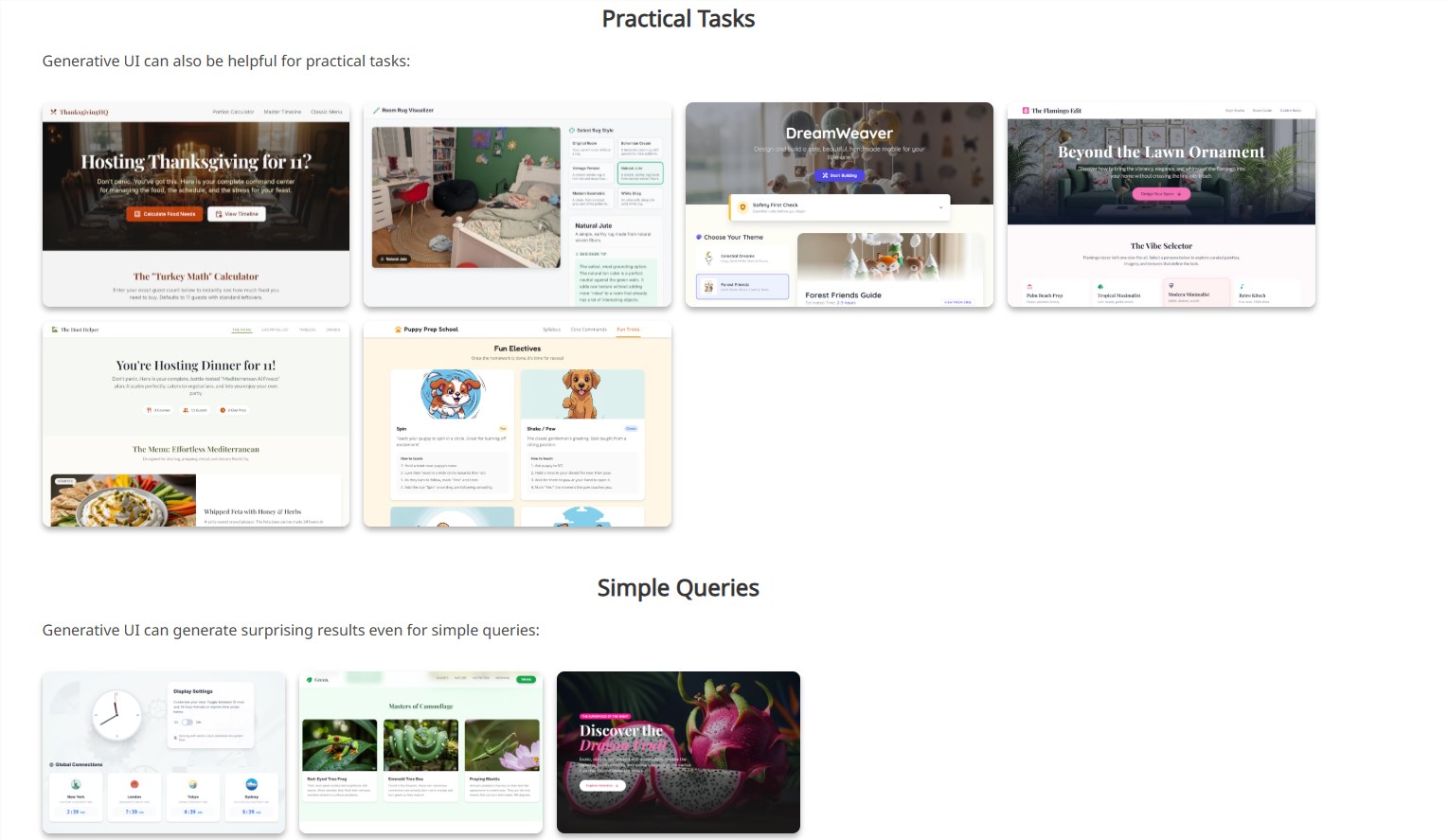 Google Generative UI:AI实时生成交互界面创新体验插图2 Google Generative UI:AI实时生成交互界面创新体验插图2