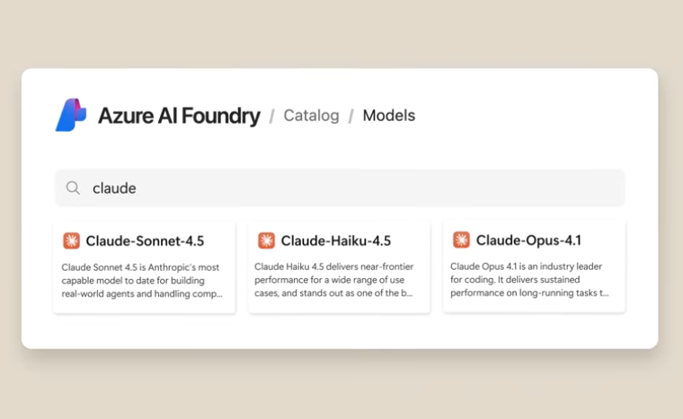 Claude AI 模型登陆微软 Foundry 与 365 Copilot 公测插图1 Claude AI 模型登陆微软 Foundry 与 365 Copilot 公测插图1
