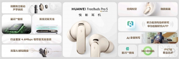 华为FreeBuds Pro 5发布:1499元双擎AI降噪体验插图4 华为FreeBuds Pro 5发布:1499元双擎AI降噪体验插图4