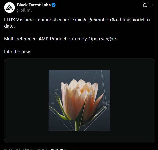 Black Forest Labs开源FLUX.2开发者版：10图参考+4MP编辑功能详解插图2