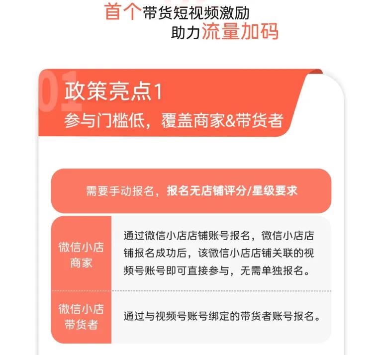 微信小店短视频带货激励计划流量扶持成长卡奖励插图1 微信小店短视频带货激励计划流量扶持成长卡奖励插图1