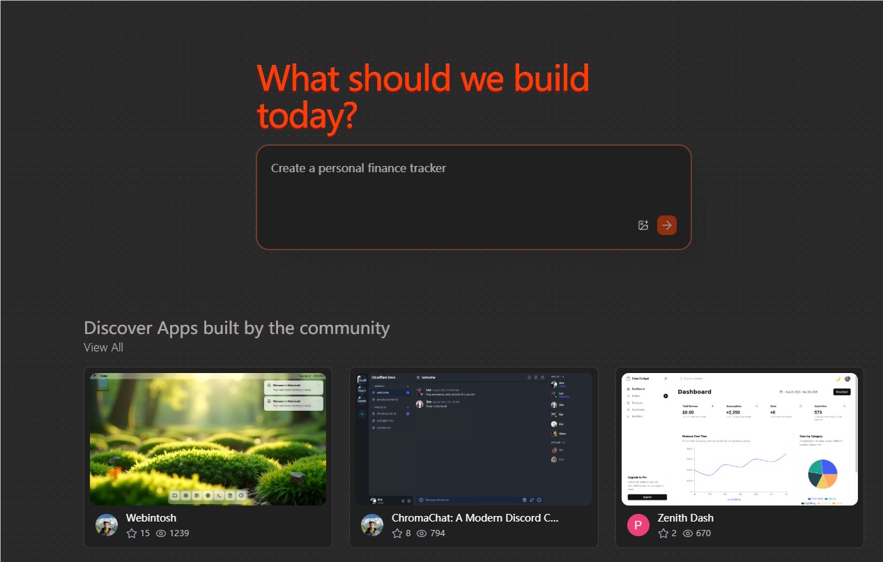 Cloudflare VibeSDK零代码生成全栈应用 GitHub星标破4k插图1 Cloudflare VibeSDK零代码生成全栈应用 GitHub星标破4k插图1