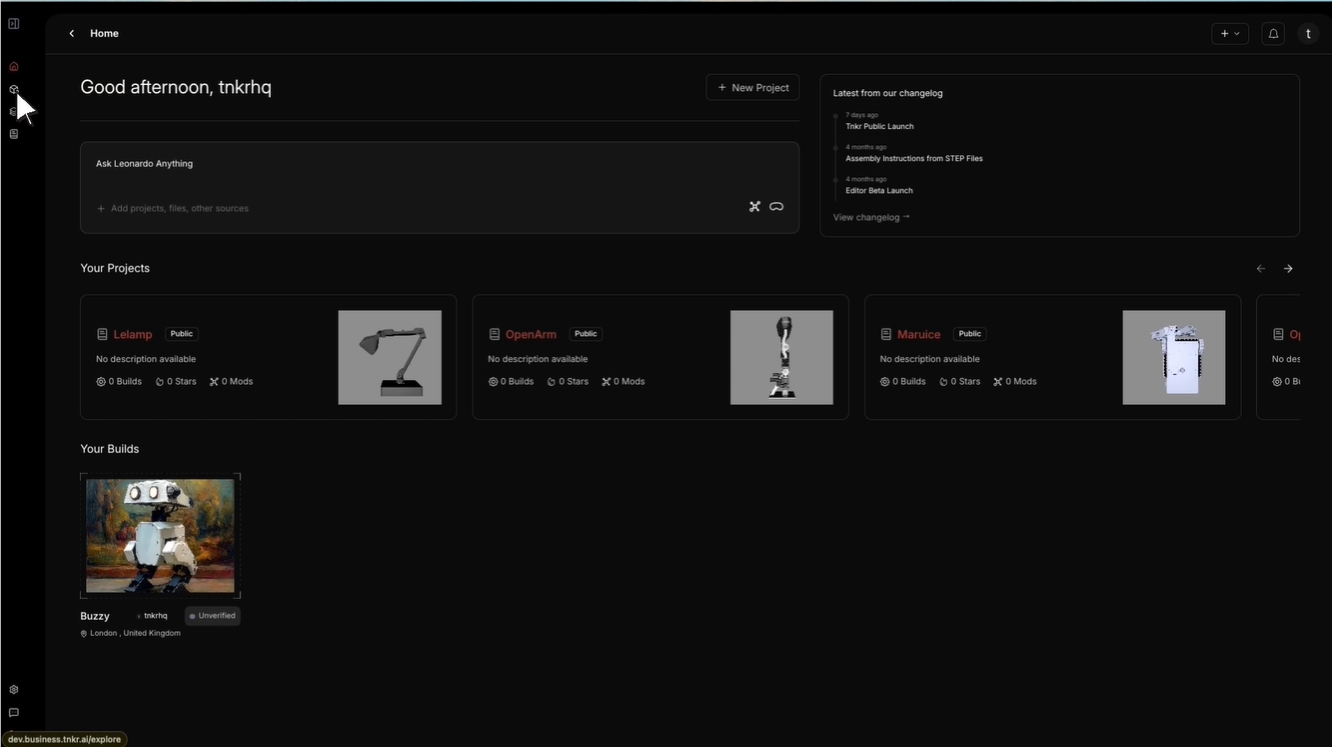 机器人GitHubTnkr平台上线 让造机器人像写代码一样简单插图1 机器人GitHubTnkr平台上线 让造机器人像写代码一样简单插图1