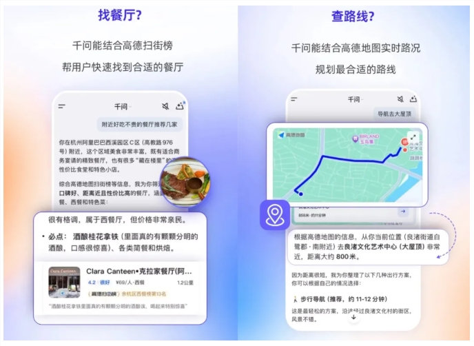 千问App接入高德地图 AI赋能智能出行规划插图1