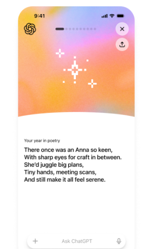 ChatGPT年度回顾功能发布 获得专属AI称号插图2