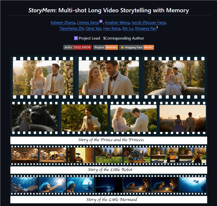 字节开源StoryMem秒变1分钟叙事视频 AI角色永不变脸插图1