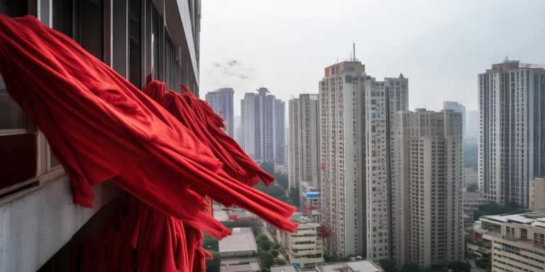 南宁高层住户每月定时高空抛血巾 物业介入仍难制止