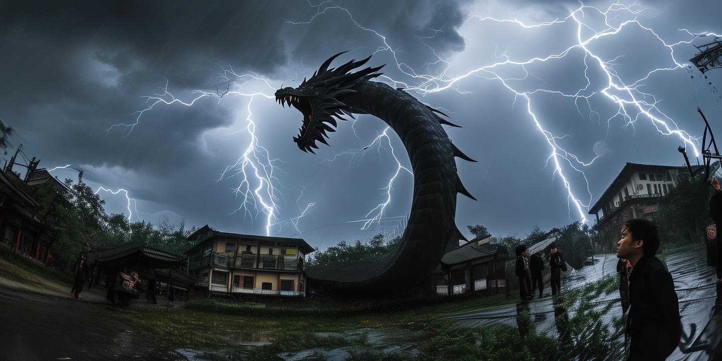 成都雷暴闪电拍“真龙” 专家解读神秘黑影真相