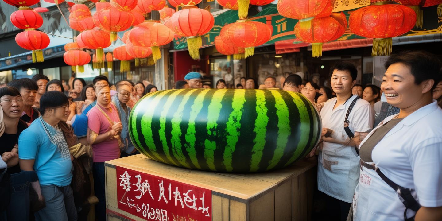 无锡2999元方形西瓜引热议 商家称主要作装饰