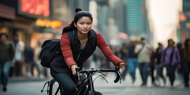 女子骑万元公路车送外卖日赚80元 十天净赚千元健康与收入两不误