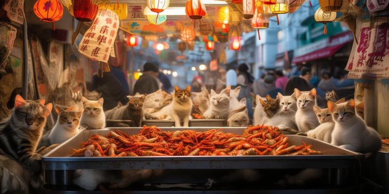 南宁18猫海鲜摊成顶流 小龙虾销量暴涨现实版猫经济