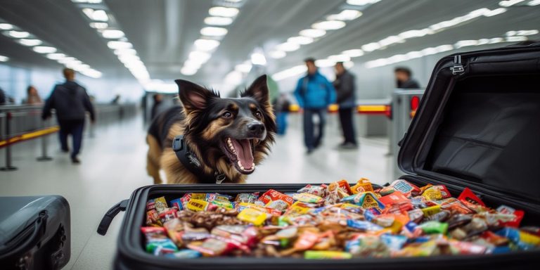 警犬嗅出零食狂吠行李箱 超乎想象的真实一幕