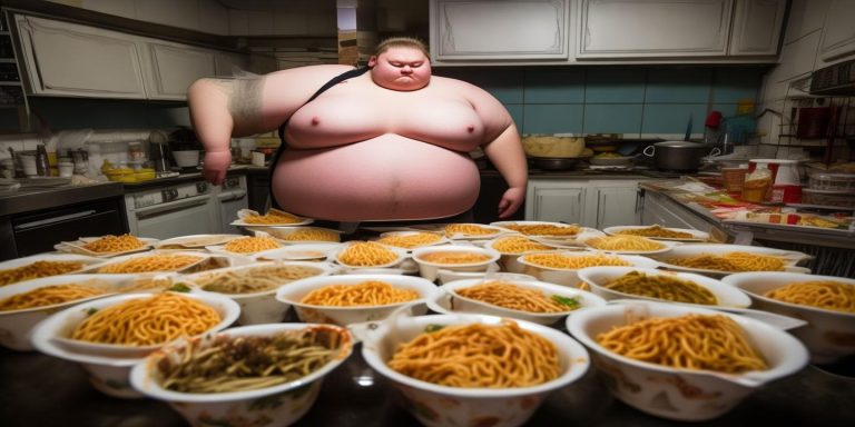 网红良子350斤胃袋150斤 食量惊人泡面16包日消耗