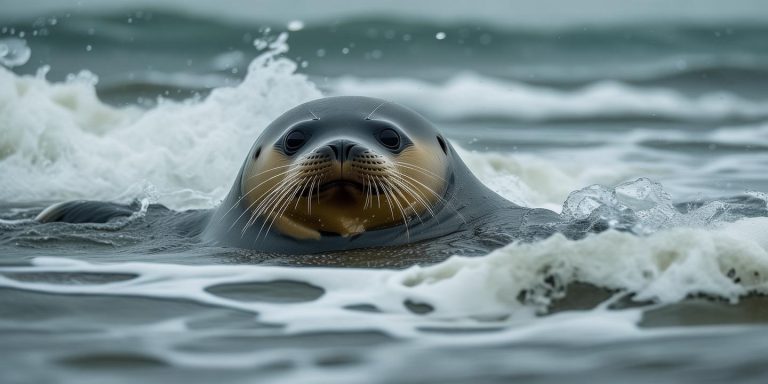 台风海豹阿侬成海南团宠 听到呼唤就靠近