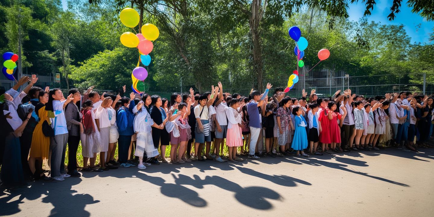 开学首日成都小学围栏外挤满不舍家长插图 开学首日成都小学围栏外挤满不舍家长