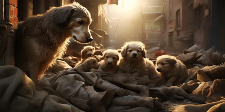 流浪狗产仔托付店主成家：温情故事引关注