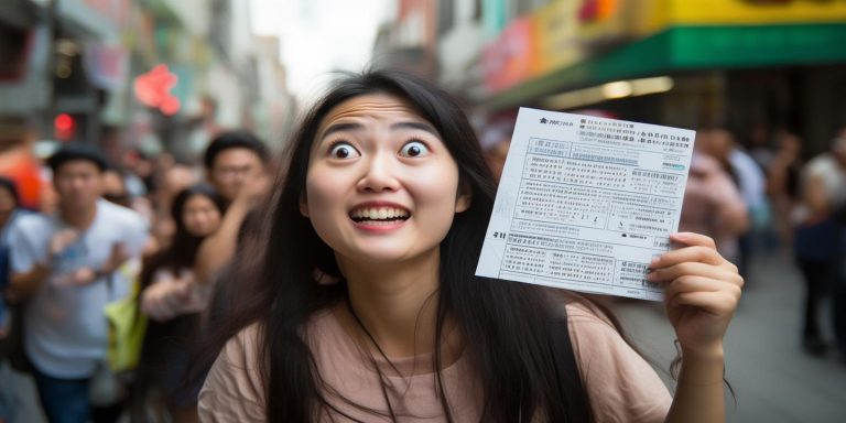 女子10元买彩票中798万 坦言号码随手写纯属意外