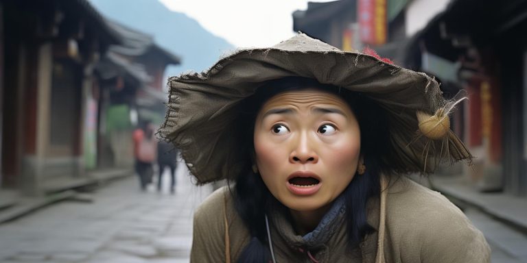 女子戴帽头皮痒甩出蜘蛛吓傻瞬间实录