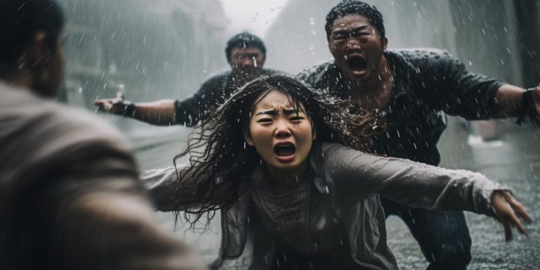 冰雹突袭北京 女子遇险两大哥挺身而出筑起生命防线