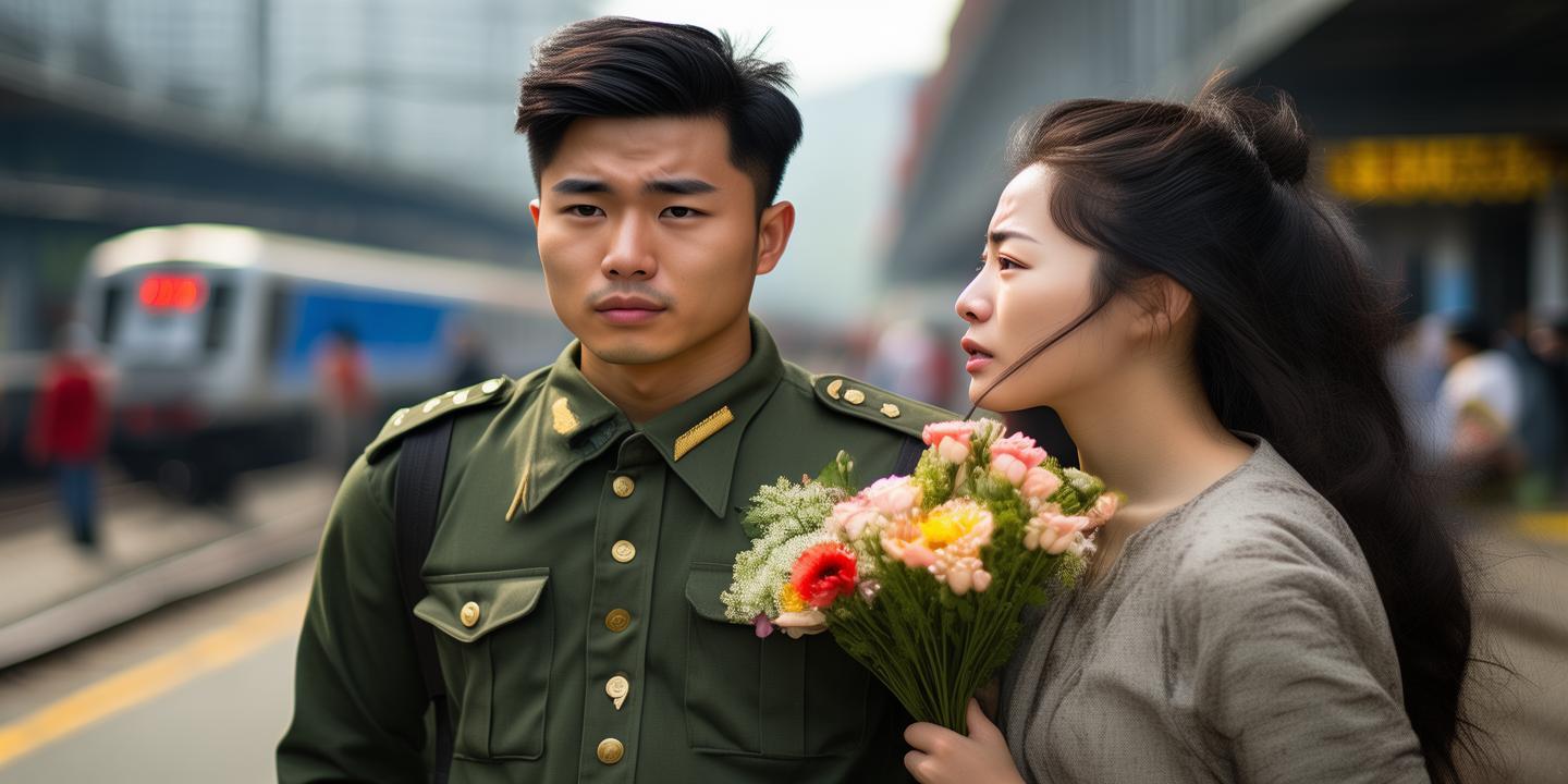 浙江小伙二次入伍 女友泪送:等我两年再娶我插图 浙江小伙二次入伍 女友泪送:等我两年再娶我