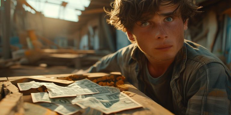 男子施工意外发现父亲藏钱 感慨亲情温暖