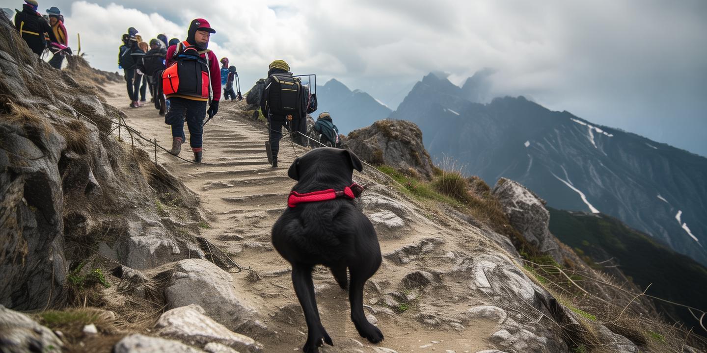 盲人带导盲犬爬泰山引争议 基地决定暂停使用并接回插图 盲人带导盲犬爬泰山引争议 基地决定暂停使用并接回