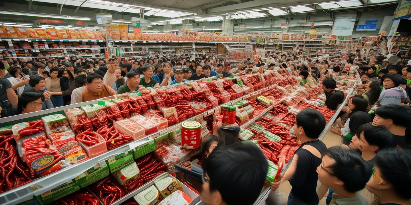 广东商超抢购潮奇观 辣椒成“遗留品”网友:倔强文化插图 广东商超抢购潮奇观 辣椒成“遗留品”网友:倔强文化