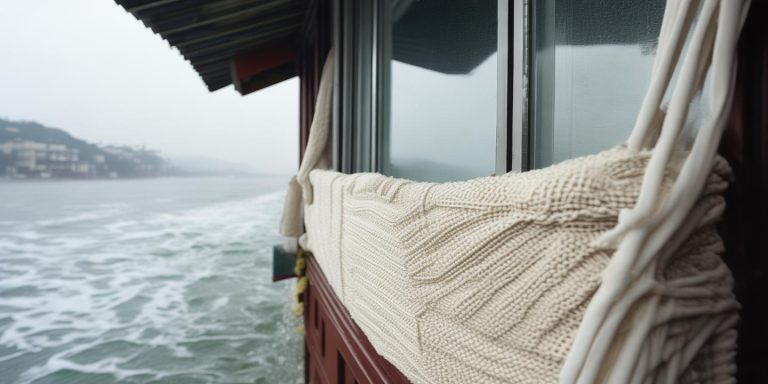 毛巾防台风妙招加固大窗玻璃