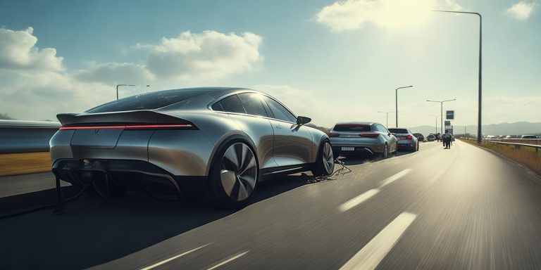 新能源车高速没电司机硬推2公里寻找充电桩