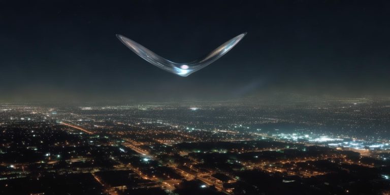 洛杉矶V形不明飞行器目击事件 回旋镖状飞行器高清视频曝光