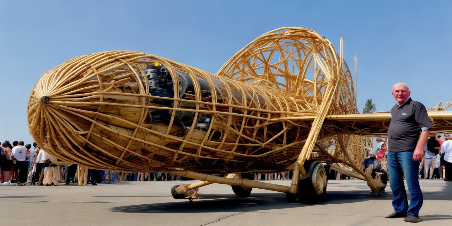 63岁老人花1.3万自制飞机 竹片机身摩托车引擎能否飞起引关注插图 63岁老人花1.3万自制飞机 竹片机身摩托车引擎能否飞起引关注